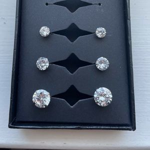 3 Pairs Stud Earrings Set